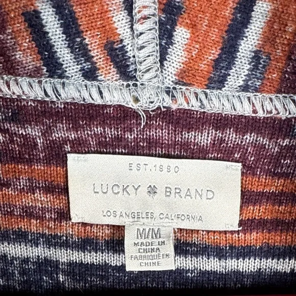 Lucky Brand Multicolor Patterned Fringe Cardigan - Picture 2 of 9